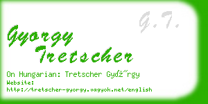 gyorgy tretscher business card